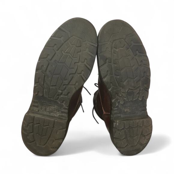 Red Wing 606 Leather Work Boots 9.5 D Brown Lace Up Outdoor Supersole Steel Toe - Picture 6 of 8